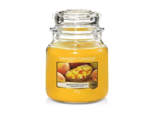 Yankee Candle 15777  gyertya Mango Peach Salsa Classic Közepes gyertya 411 g