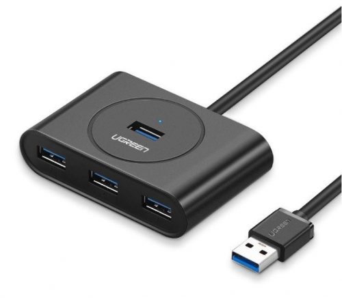 Ugreen 20290 USB 3.0 OTG elosztó 4x USB fekete