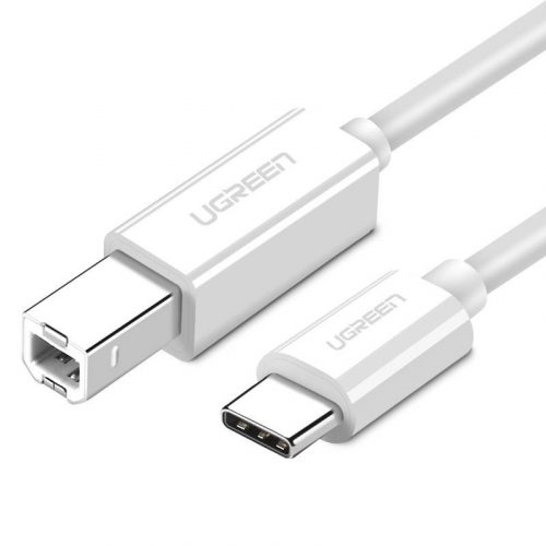 UGREEN US241 CB USB 2.0 kábel nyomtatóhoz, 1,5m fehér (40417)