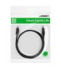 Ugreen Ethernet RJ45 lapos hálózati kábel Cat.6 UTP 1m, fekete