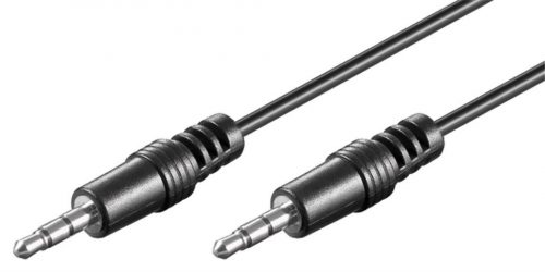 Goobay 51659 3,5 mm jack - 3,5 mm jack dugókkal szerelt kábel E 2,5 m