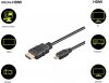 Goobay 53784 Nagy sebességű micro HDMI™ kábel Ethernettel (4K/60Hz), 1.5 m