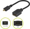 Goobay 58683 Micro HDMI apa - HDMI anya Adapter 0,15 m