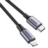 Ugreen 60761 USB-C apa 2.0 - Lightning apa Adat és töltőkábel - Fekete (2m)