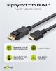 Goobay 64835 DisplayPort v1.1 - HDMI kábel, 1m, 4K/30Hz, Fekete