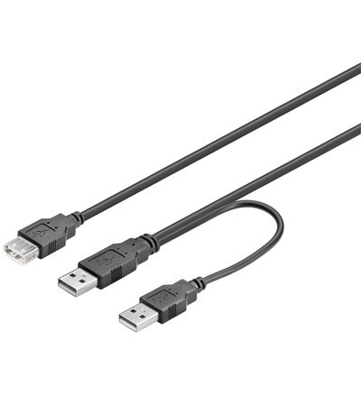 Goobay 93353 USB anya  2 X USB  Y kábel