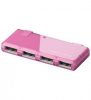 Goobay 95672 USB HUB,pink,4 portos