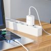 Borofone BN4 töltő - USB + USB C, QC 3.0, PD 2.0, 20W USB-C kábellel fehér