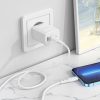 Borofone BN9 hálózati töltő 2xUSB-C QC3.0 PD 35W, fehér