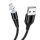 HCT USB- Lightning mágneses kábel, 1,m, 3A, fekete C-3A Lightning fekete