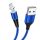 HCT C-3A Lightning kék USB- Lightning mágneses kábel, 1,m, 3A