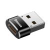 Baseus CAAOTG-01 átalakító, C típusú USB és USB adapter csatlakozó, fekete