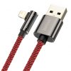 Baseus Legend 90 fokban döntött USB - Lightning kábel 2.4A 1m piros (CACS000009)