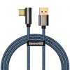 Baseus Legend 90 fokban döntött USB - USB Type-C kábel QC3.0 66W 1m kék (CACS000403)