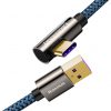 Baseus Legend 90 fokban döntött USB - USB Type-C kábel QC3.0 66W 1m kék (CACS000403)