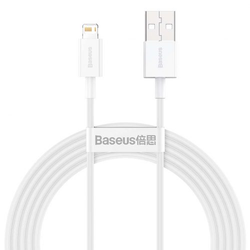 Baseus Superior USB - Lightning kábel 2 m 2,4A fehér (CALYS-C02)