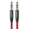 Baseus Yiven audio kábel mini jack 3,5 mm AUX 1m, piros (CAM30-B91)