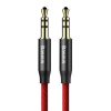 Baseus Yiven audio kábel mini jack 3,5 mm AUX 1.5m, piros (CAM30-C91)