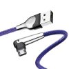 Baseus CAMMVP-A03 Micro USB kábel 90 ° -os csatlakozóval és 1 m hosszúságú