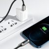 Baseus USB Type C - Lightning kábel 20W PD kijelzővel 2m fekete (CATLSK-A01)