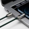 Baseus USB-C-Lightning kijelzőkábel, PD, 20 W, 2 m, zöld (CATLSK-A06)