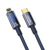 Baseus Explorer Series USB-C apa 2.0 - Lightning apa Adat és töltőkábel - Kék (1m) CATS000003