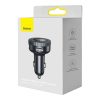 BASEUS CCLH-01 bluetooth FM transmitter autós töltő 2 USB aljzat (5V / 3400mA, 17W, gyorstöltés támogatás, LED kijelző) FEKETE