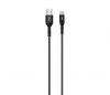 Well Cable USB/USBC 1BK01 WL C-típusú gyorstöltő kábel 3A, 1m