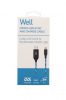 Well Cable USB/UUSB 1BE03 WL  micro-USB kábel 2.1A, 1m