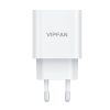 Vipfan E04 USB-C Hálózati töltő - Fehér (5V / 3A)