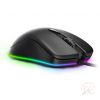 Dareu EM908 RGB vezetékes gamer egér, fekete 600-6000 DPI