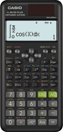 CASIO Számológép tudományos FX-991ES PLUS 2E 417 funkciós 4 soros 15 digites, fekete