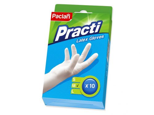 PACLAN PRACTI LATEX GUMIKESZTYŰ - M-ES MÉRET 10DB/CSOMAG