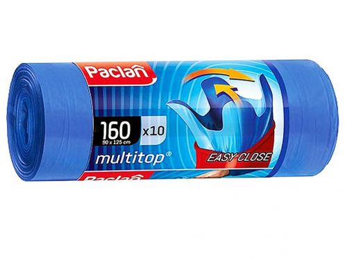 PACLAN MULTI-TOP SZEMETESZSÁK 160L (10DB/TEKERCS) 90CMX125CM