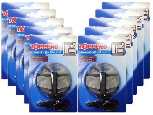 TOPPERS TARTÓS KÁVÉFILTER INOX 10DB / CSOMAG (Akció)