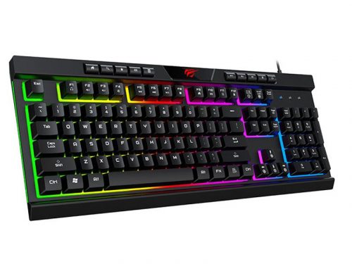 Havit Gamenote KB500L RGB gamer billentyűzet US angol nyelvű