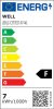 Well LEDLC-C377E27-07-WL E27 LED gyertya 7W 660lm 6500K  - 50W izzó helyett