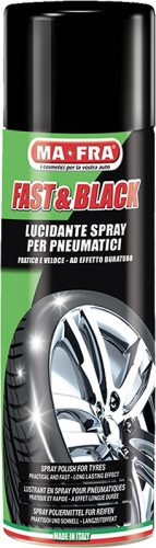 Ma-Fra MF-H0056 FAST & BLACK 500 ml - gumiabroncs fényező és védő spray