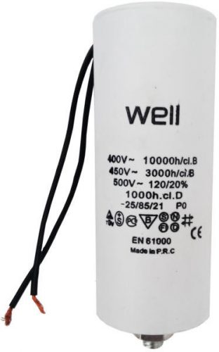 Well MOTOR-RUN-CAPACIT-15UF-400V-WIRE-WELL Motor kondenzátor: 15UF