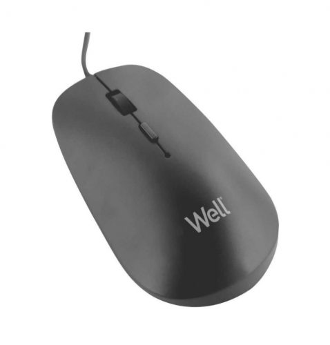 Well MOUSE-USB-MU003BK-WL, Vezetékes Optikai egér