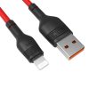 XO kábel NB55 USB - microUSB 1,0 m 5A piros