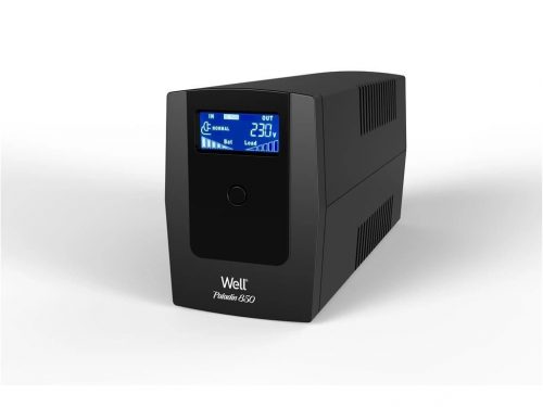 Well UPS-LINT-PALADIN850-WL szünetmentes tápegységek UPS 510W/850VA  LCD USB, RJ45