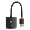 Baseus Lite Series HDMI apa - VGA anya + audió Adapter Fekete WKQX010101