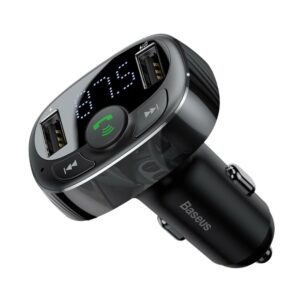 Baseus CCTM-01 típusú FM adó Bluetooth autós MP3 2 x USB TF microSD 3.4A