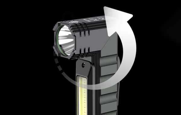 SupFire G19 multifunkciós zseblámpa, USB, 500lm, 200m, fekete