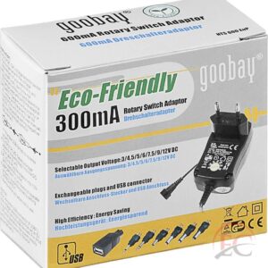 Goobay 54793 Kisméretű univerzális hálózati adapter  300mA (stabilizált)