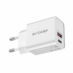 Blitwzolf BlitzWolf® BW-S20 20W USB gyorstöltő – 2 portos (QC3.0 + PD3.0) USB gyorstöltő – gyorstöltés, többrétegű védelem